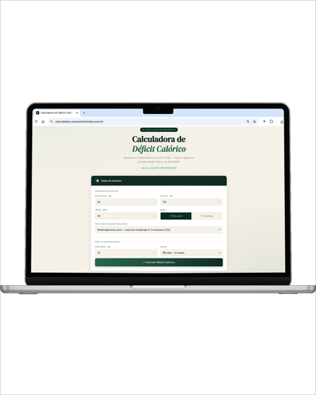 Calculadora de Déficit Calórico — Bônus 2